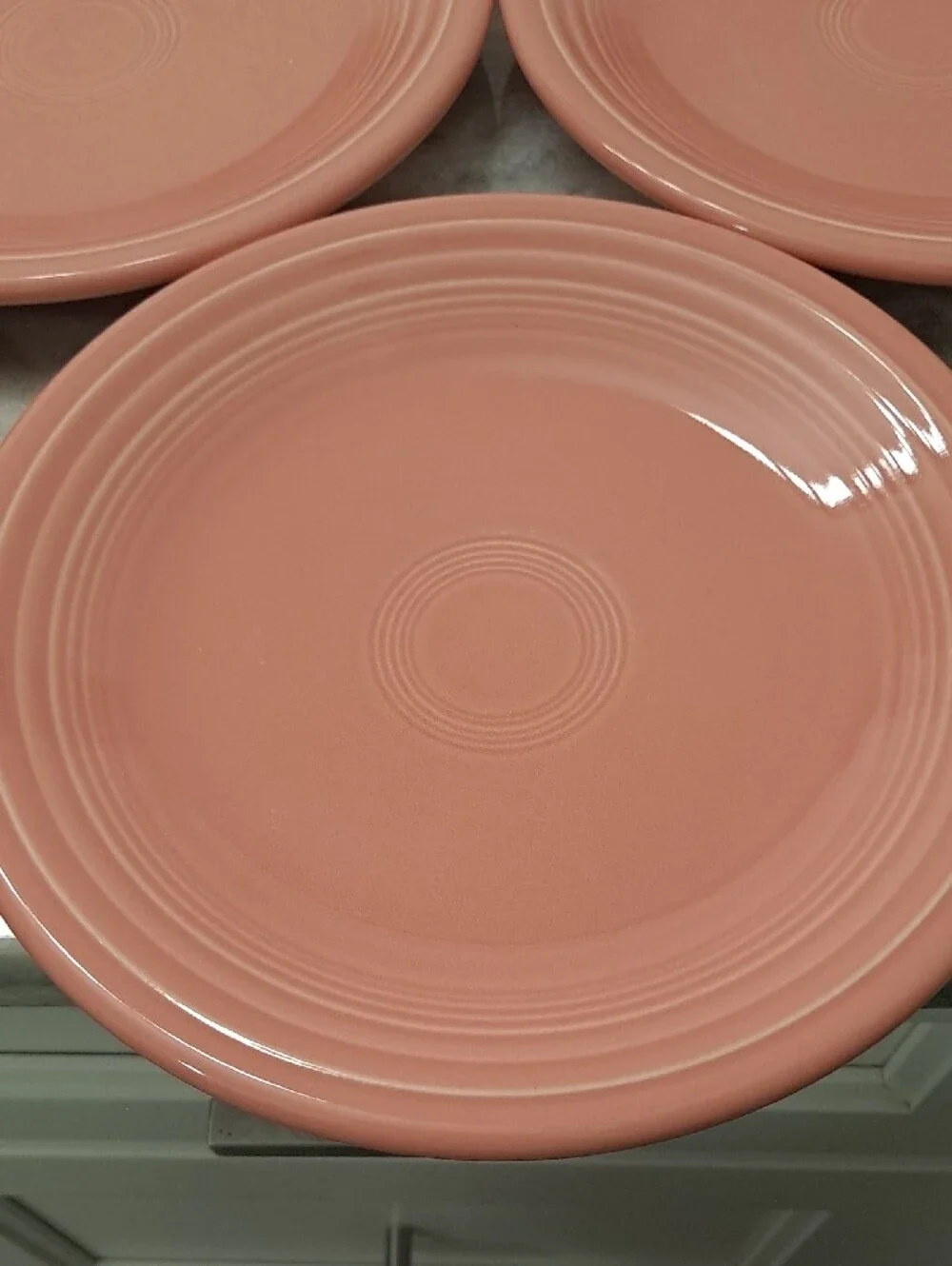 Homer Laughlin  FIESTA Coral Pink Dessert Plates and Bowls Set